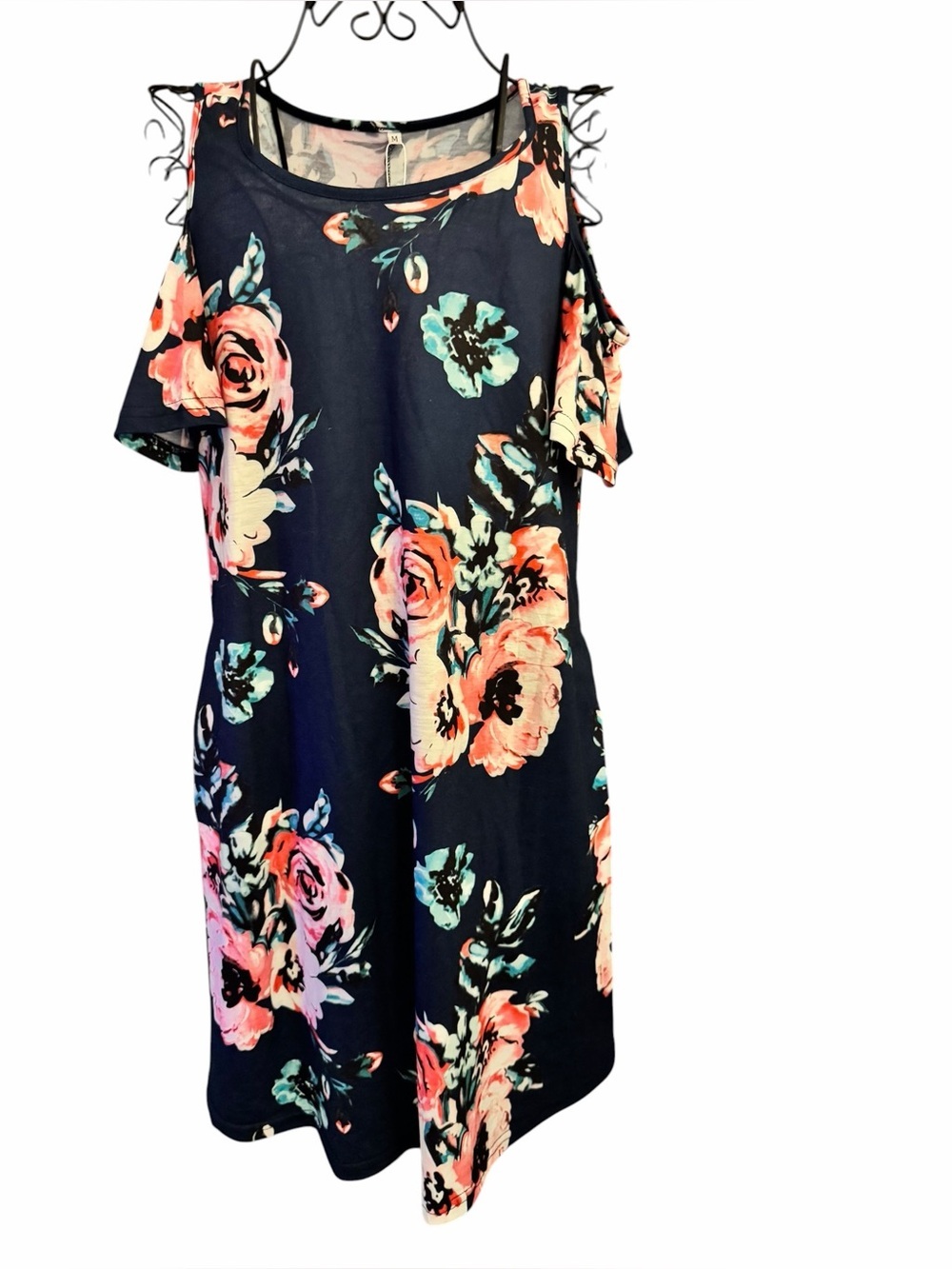 NWT Navy blue floral dress